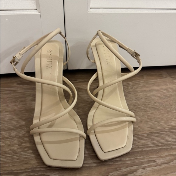 SCHUTZ Ivory Lovi Strappy Sandals - Picture 3 of 8